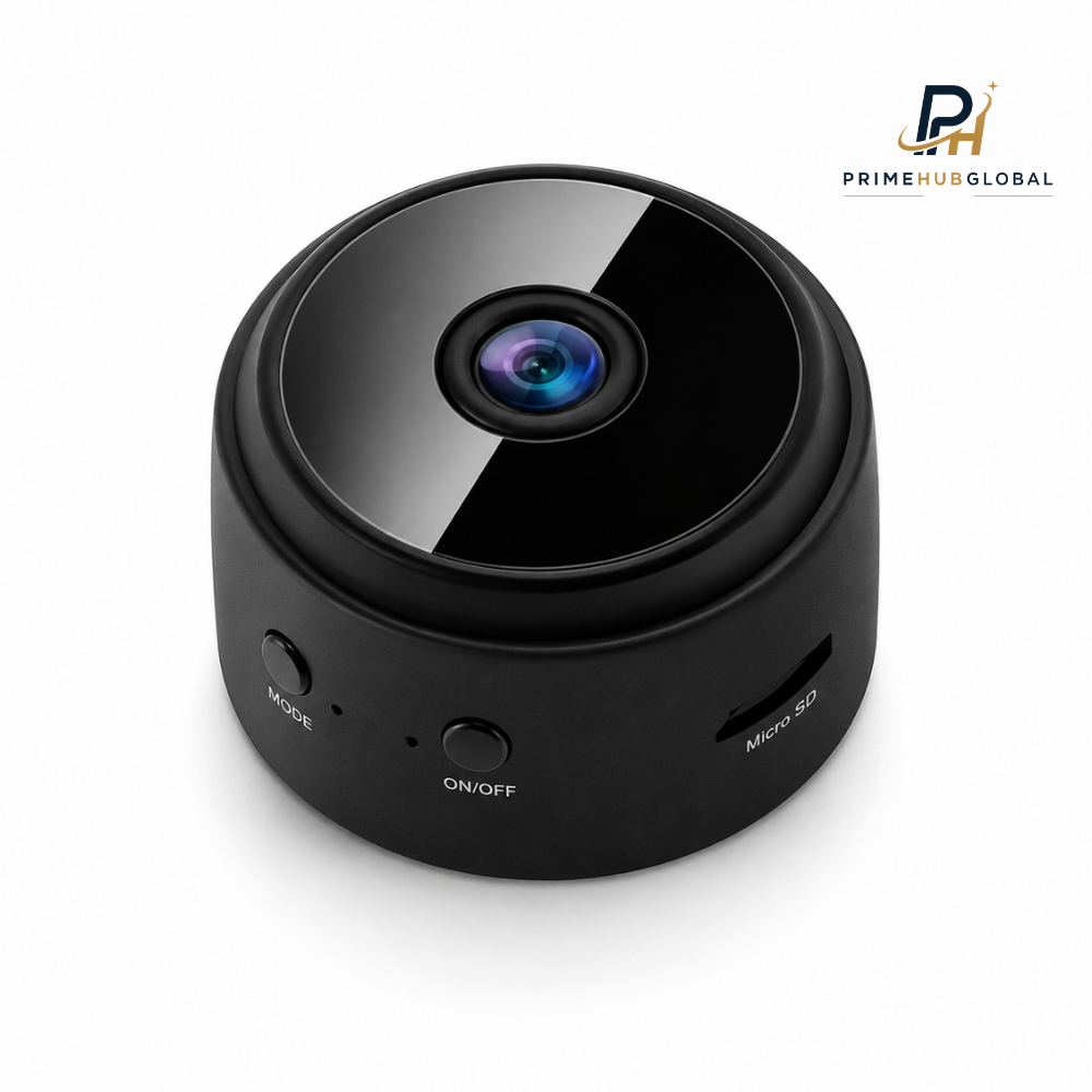 كاميرا مراقبة WiFi بانورامية 360° مع دعم Micro SD – Prime Hub Global